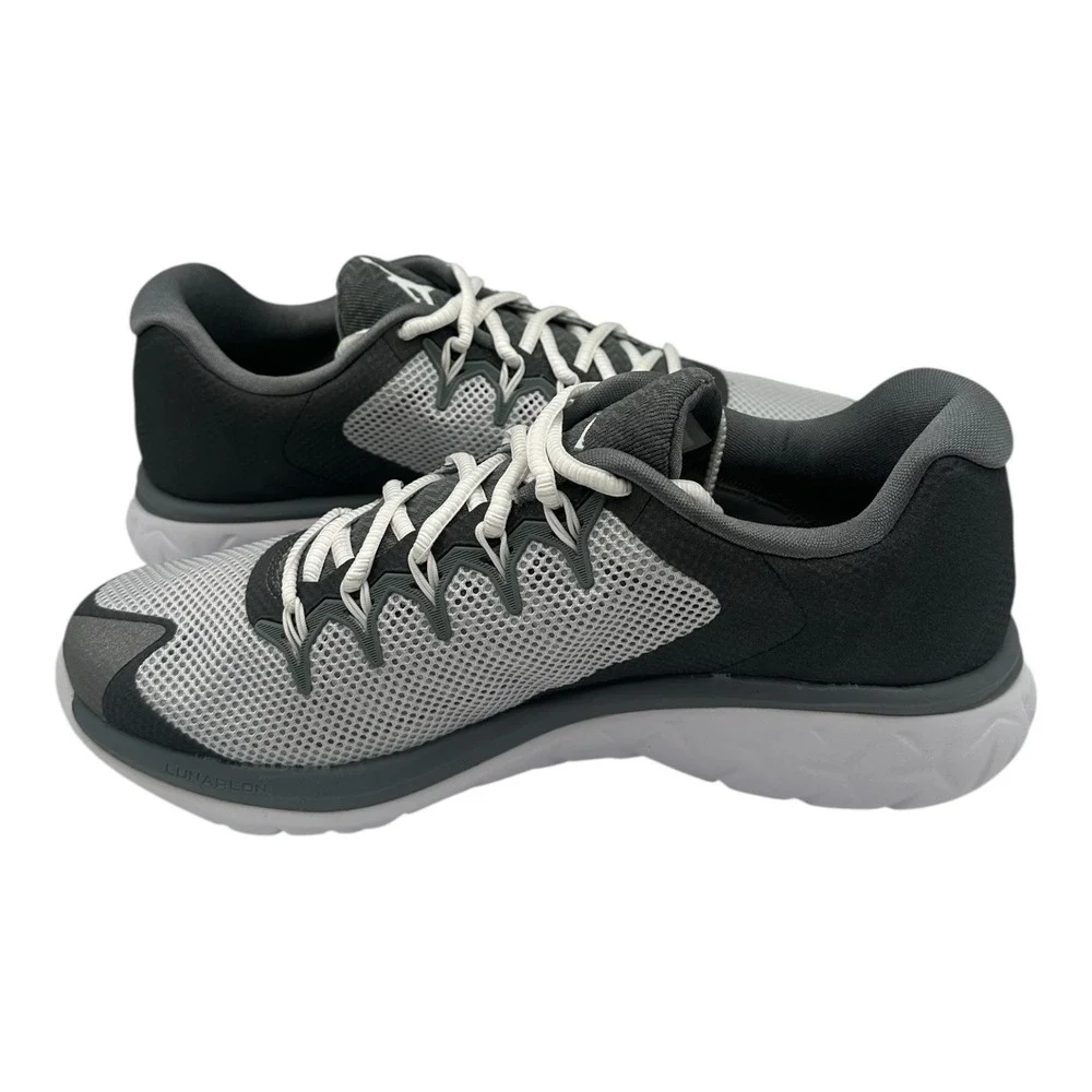 Nike Air Jordan Flight Runner 2 Shoes Mens 8 Cool Grey/White Sneakers 175572-003